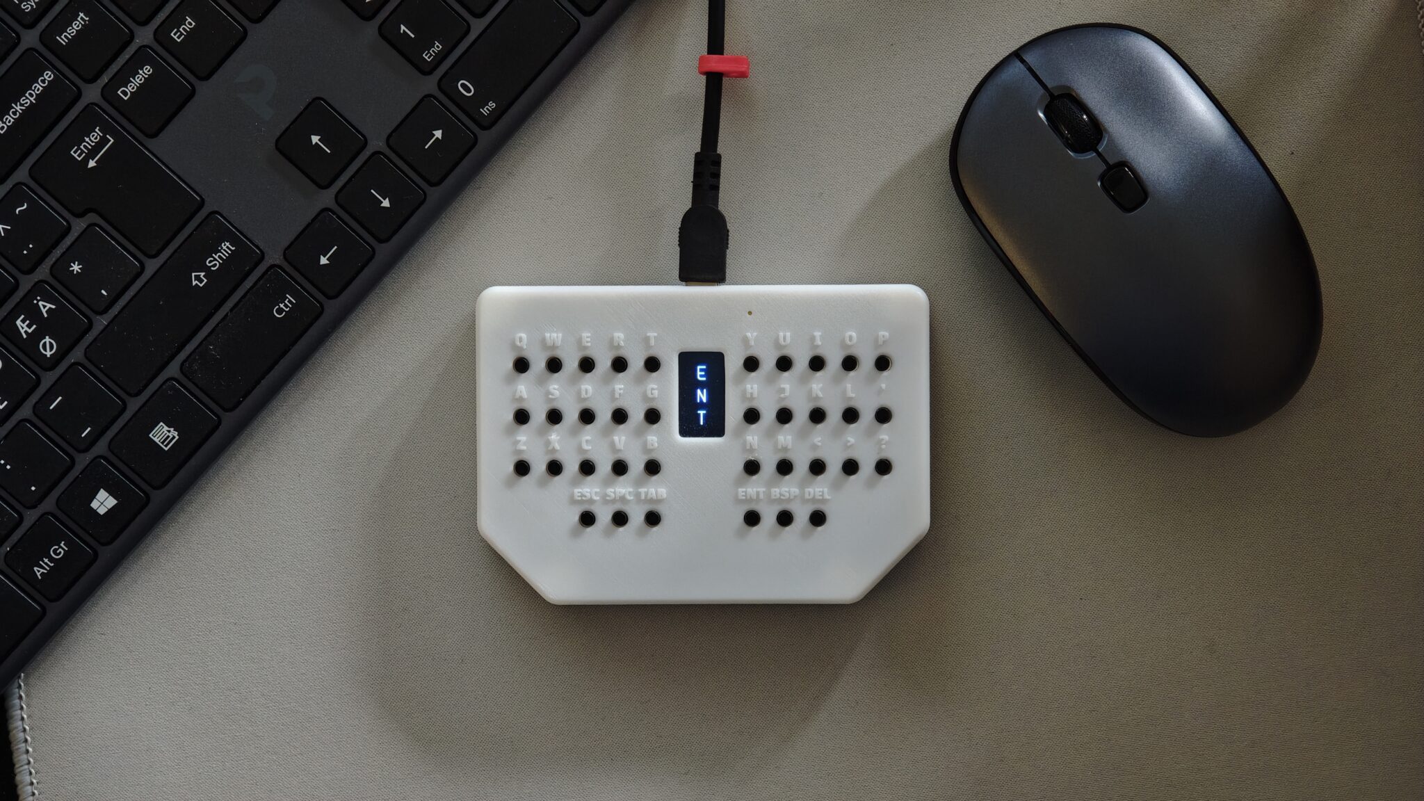 Pocketboard assembled keyboard